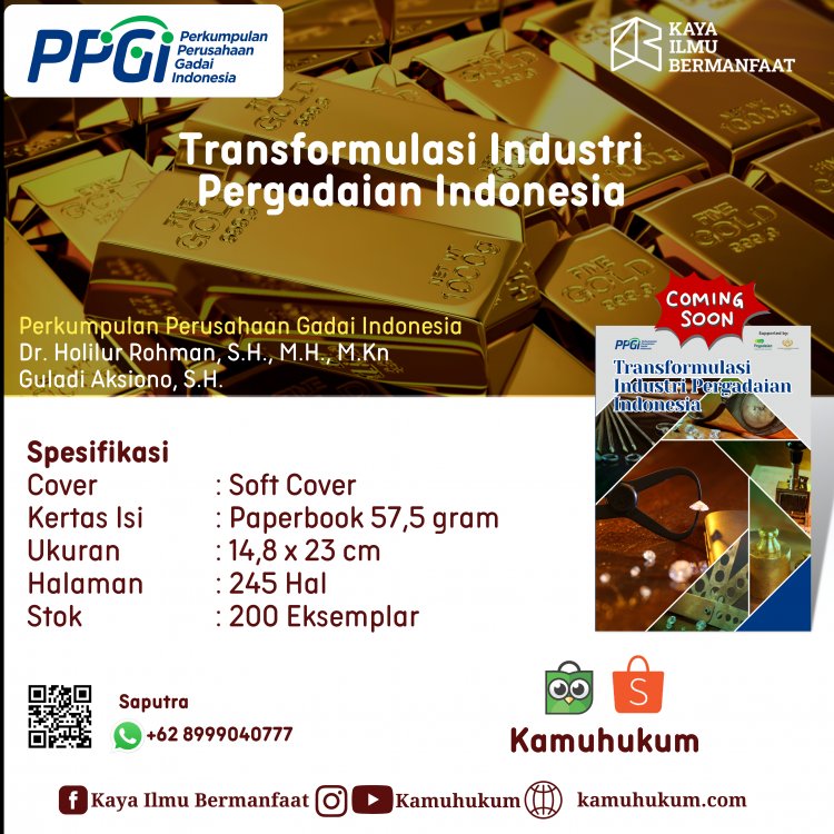 Buku Transformulasi Industri Pergadaian Indonesia