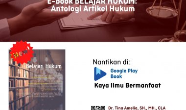 E-book BELAJAR HUKUM: Antologi Artikel Hukum
