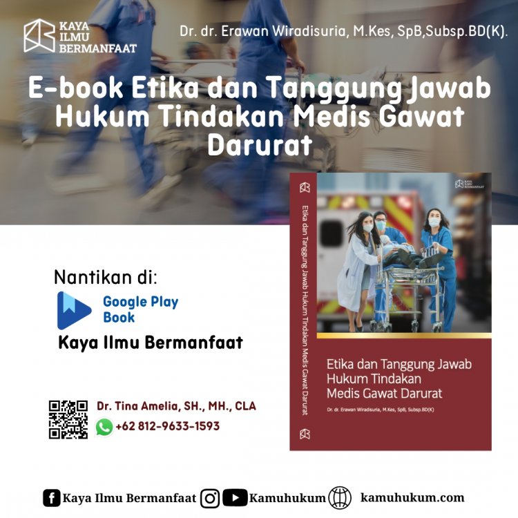 E-Book  “Etika dan Tanggung Jawab Hukum Tindakan Medis Darurat”