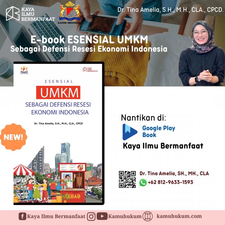 E-Book  ESENSIAL UMKM SEBAGAI DEFENSI RESESI EKONOMI INDONESIA