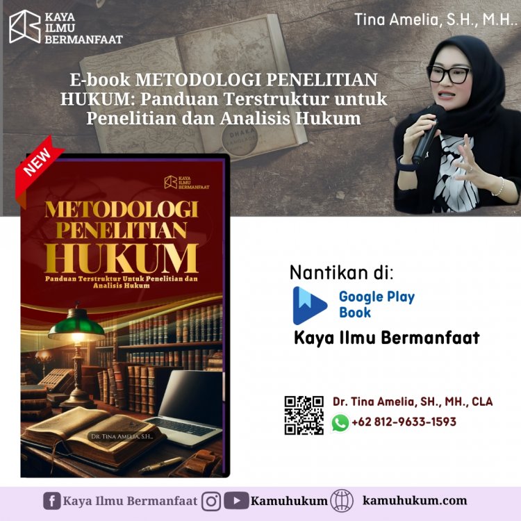 E-book METODOLOGI PENELITIAN HUKUM: Panduan Terstruktur untuk Penelitian dan Analisis Hukum