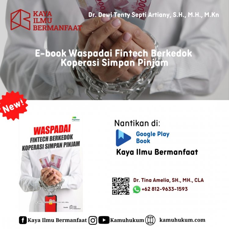 E-book Waspadai Fintech Berkedok  Koperasi Simpan Pinjam